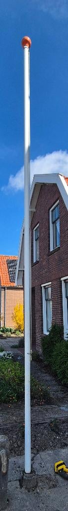 Vlaggenmast 6 meter, Ophalen, Gebruikt