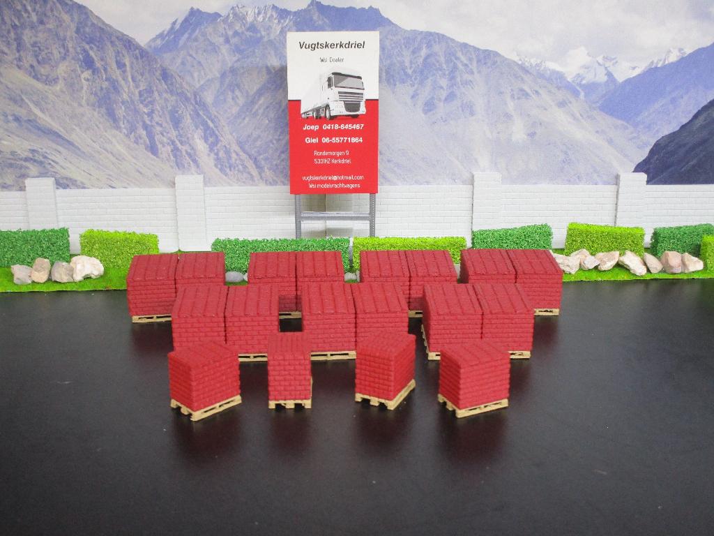 Lading Stenen Rood "Zie Omschrijving , Ex Wsi Oplegger"