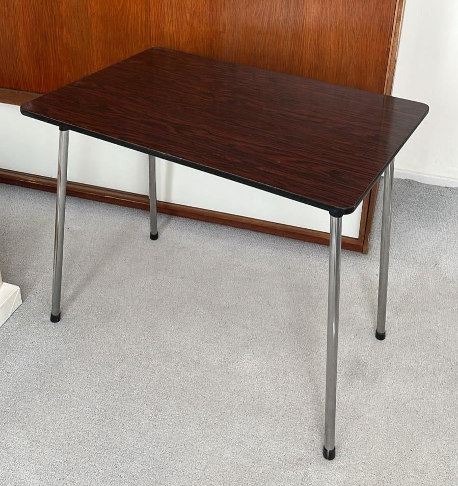 Vintage Dutch Design Formica eettafel keuken  tafel 1960, Huis en Inrichting, Tafels | Eettafels, Ophalen, Gebruikt, 50 tot 100 cm