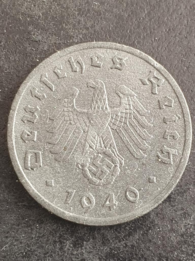 Munt uit de Nazi tijd Duitsland derde rijk 1 Pfennig 1940, Ophalen of Verzenden, Duitsland, Setje