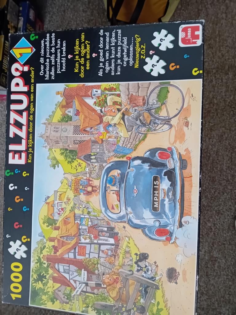 4x puzzel van 1000stukjes, Ophalen of Verzenden, 500 t/m 1500 stukjes