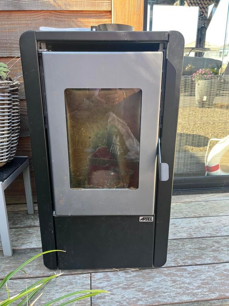 Opknapper Elektrische pelletkachel, Huis en Inrichting, Kachels, Ophalen, Gebruikt, Elektrisch, Pelletkachel