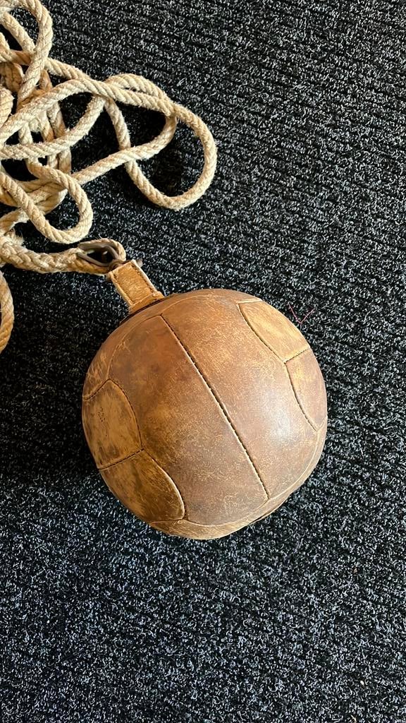 Vintage medische bal/ boksbal, Ophalen of Verzenden, Gebruikt, Overige materialen