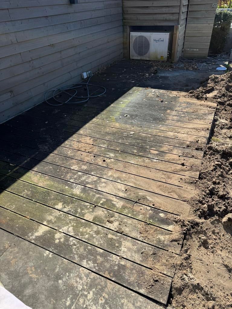 Composiet planken 220x14,5 cm 33st GRATIS, Tuin en Terras, Terrasdelen en Vlonders, Ophalen of Verzenden, Gebruikt, Composiet