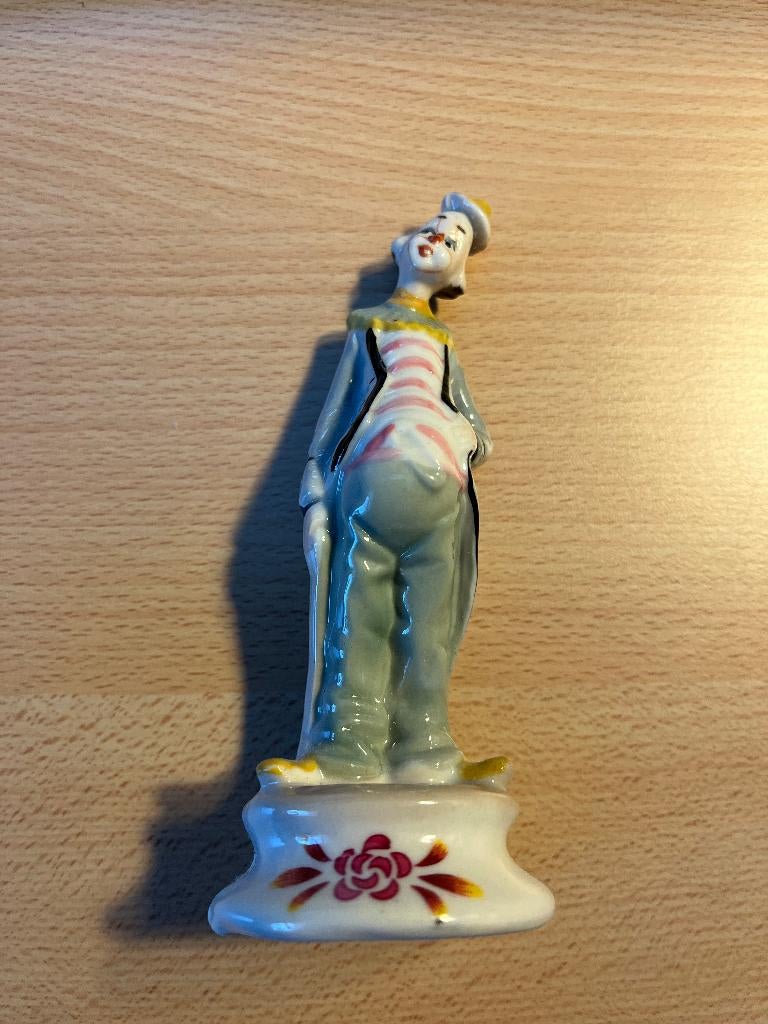 Vintage zwervers clown beeldje, Verzamelen, Beelden en Beeldjes, Ophalen of Verzenden, Gebruikt, Mens