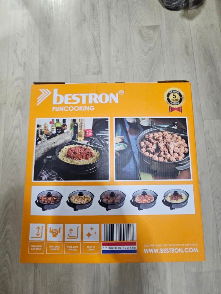 Bestron FunCooking Party & Snack Pan - Nieuw in doos, 2 tot 3 liter, Ophalen of Verzenden, Nieuw, Uitneembare binnenpan