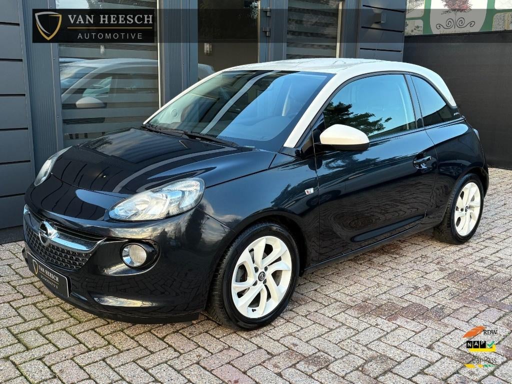 Opel Adam 1.2 Jam Favourite | Airco Navi Two-tone | 2016, Ophalen, 1229 cc, Zwart, Handgeschakeld