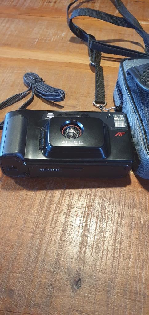 Minolta fotorolcamera + hoesje, Ophalen of Verzenden, Minolta, Geen optische zoom