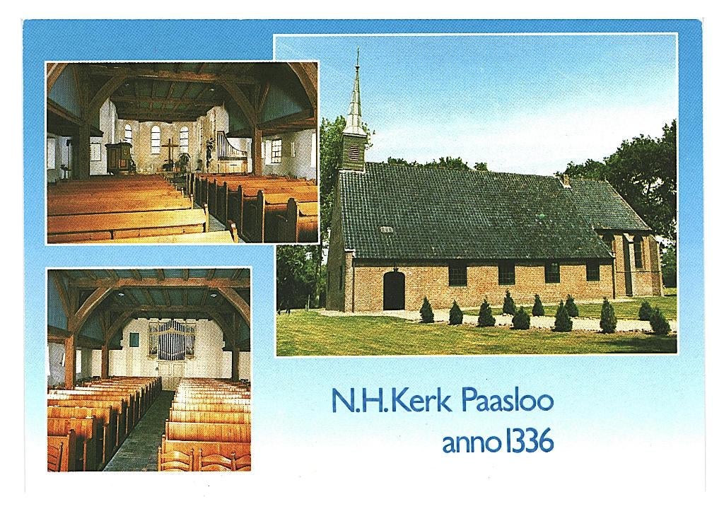 802187 Paasloo 889 Ov Nette oude kaart Onbeschreven, Ophalen of Verzenden, 1980 tot heden, Ongelopen, Overijssel