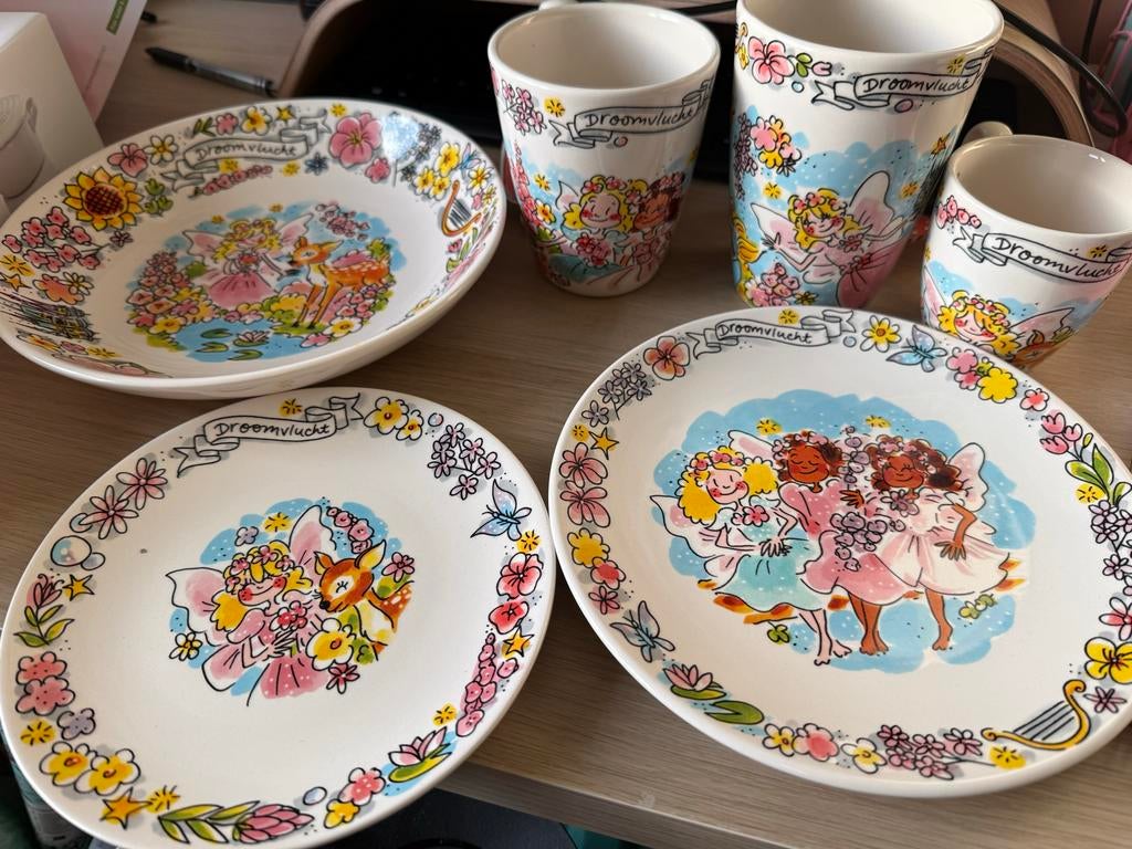 Blond Amsterdam Efteling Droomvlucht servies set - Nieuw, Blond Amsterdam, Nieuw, Ophalen of Verzenden, Aardewerk