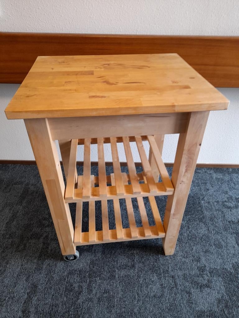 Keukentrolly, Huis en Inrichting, Tafels | Sidetables, Ophalen of Verzenden, 25 tot 50 cm, Rechthoekig
