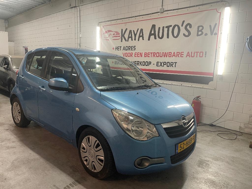 Opel Agila 1.2 16V  AIRCO 2008 Blauw, Voorwielaandrijving, Elektrische ramen, 40 €/maand, 4 cilinders