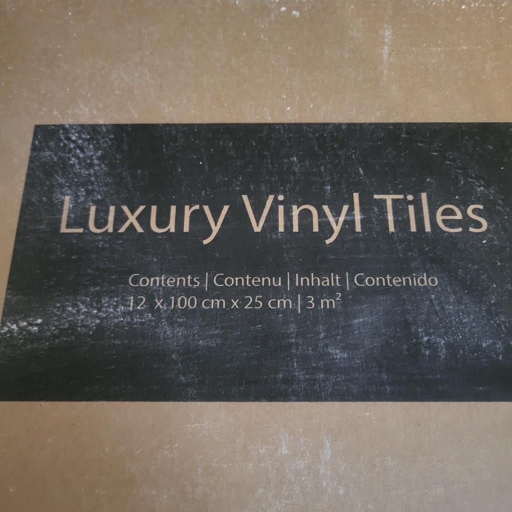 24m² Luxe Vinyl Tegels - 8 Pakken van 3m² nog in verpakking, Ophalen, 60 cm of meer, Nieuw, 10 m² of meer