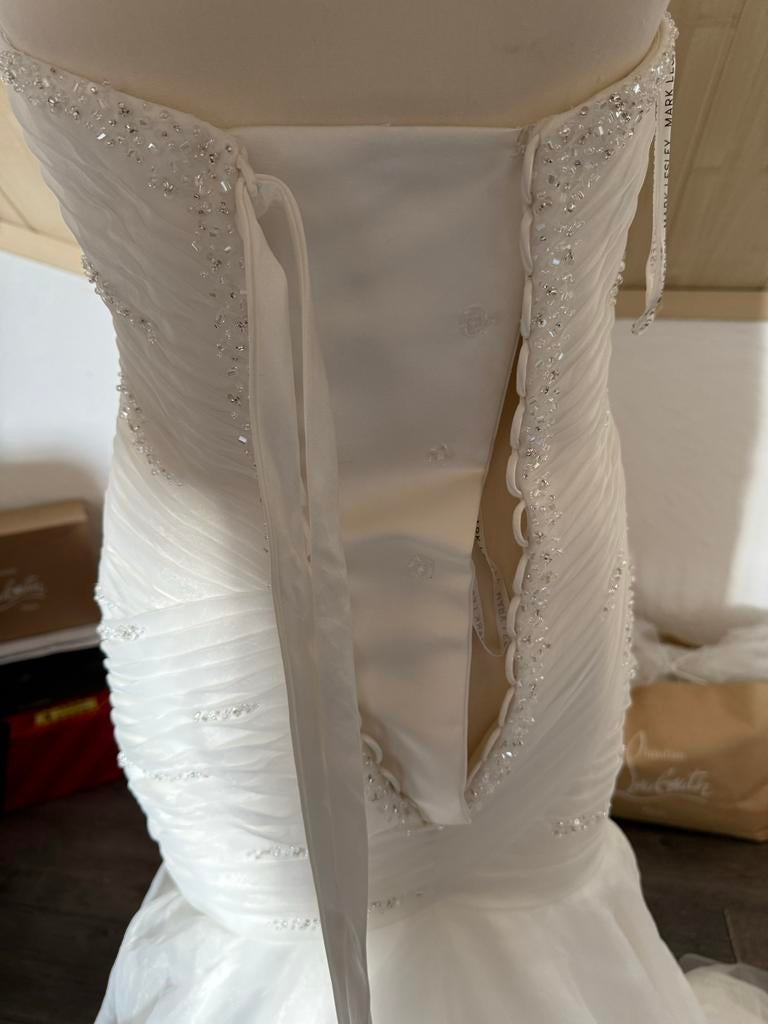 Bruidsjurk met prijskaartje, Ophalen of Verzenden, Nieuw, Wit, Trouwjurk