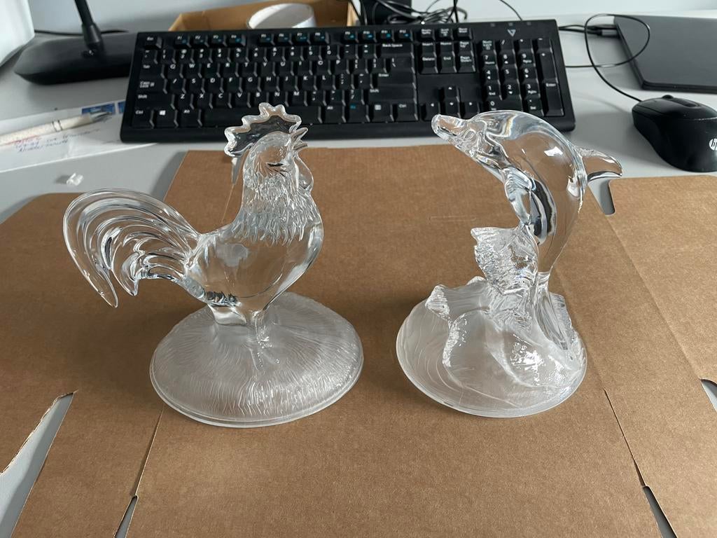 33 Merkloze Glazen Dierenbeeldjes - los of in één koop, Verzamelen, Ophalen of Verzenden, Zo goed als nieuw, Dier