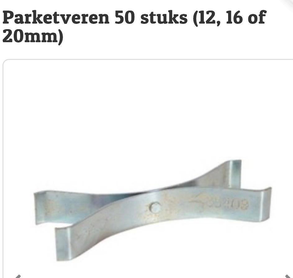 Parketveren 50 stukd 20x ,8 mm nieuw, Doe-het-zelf en Verbouw, Vloerdelen en Plavuizen, Overige materialen, 30 cm of meer, Overige typen