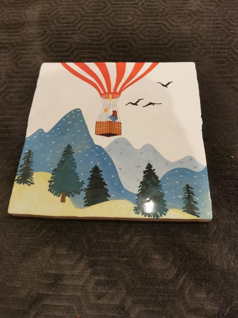 Storytiles tegel 20x20cm - in de wolken met jou, Huis en Inrichting, Woonaccessoires | Wanddecoraties, Ophalen of Verzenden, Zo goed als nieuw