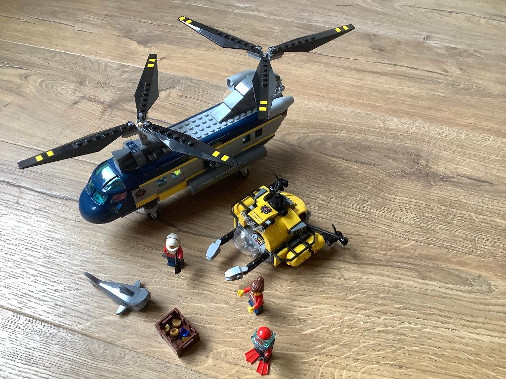 Lego City 60093 Deep Sea / Diepzee Helikopter, Ophalen of Verzenden, Gebruikt, Complete set, Lego