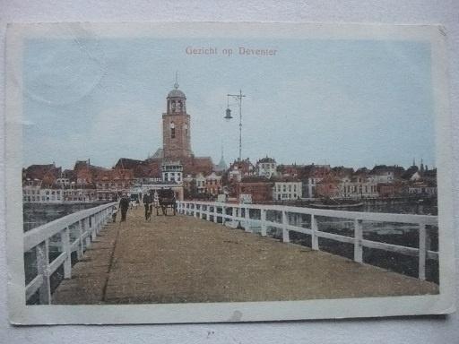 P182 Gezicht op Deventer, Verzamelen, Verzenden, 1920 tot 1940, Gelopen, Overijssel