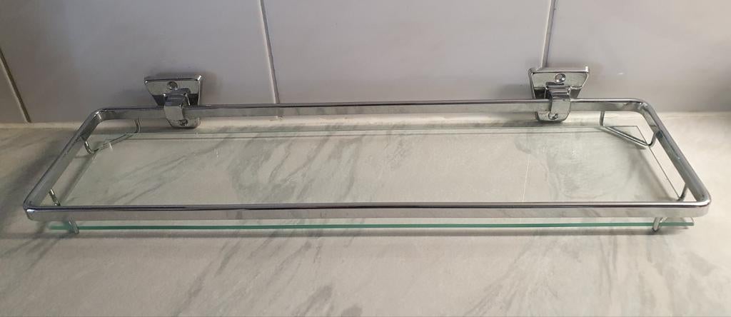 Badkamer,  planchet, met glasplaat, retro,, Ophalen of Verzenden, Zo goed als nieuw, Overige typen