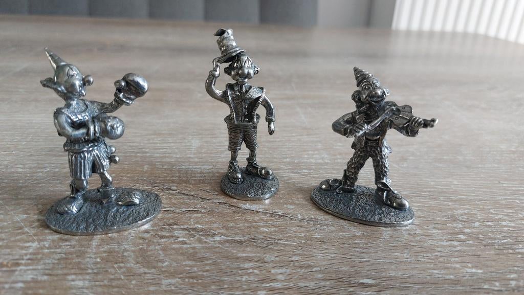Metalen clown poppetjes figuren clowns, Verzamelen, Ophalen of Verzenden, Zo goed als nieuw