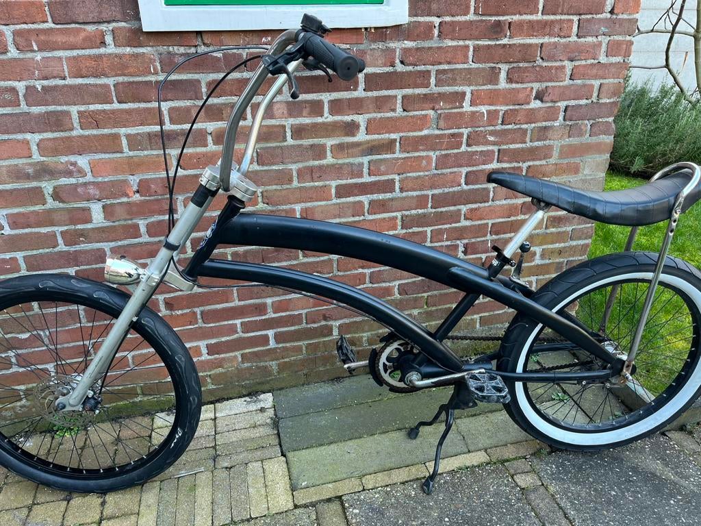 unieke cruiser/chopper fiets met een bananenzadel, Ophalen, Gebruikt, Overige merken, Versnellingen