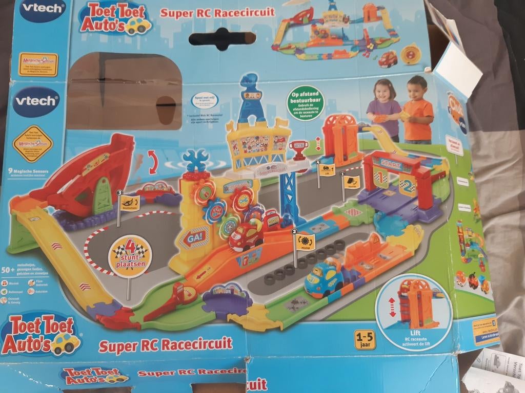 V-tech super RC Racecircuit Toet Toet auto's, Ophalen