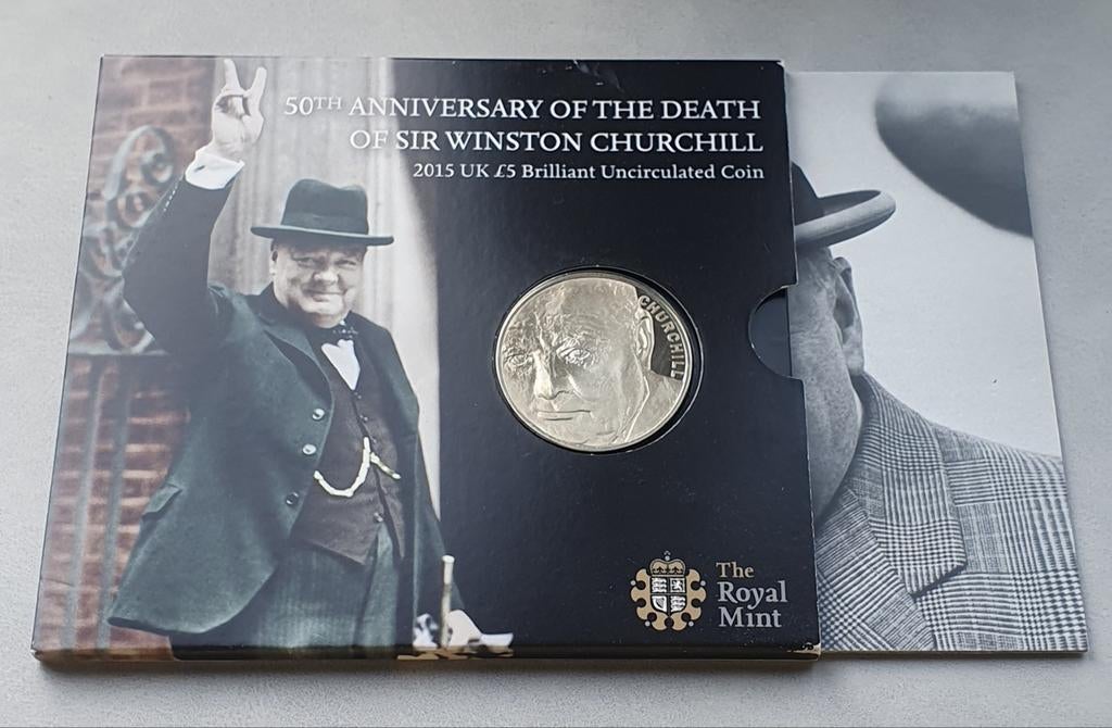 5 pond Churchill, Postzegels en Munten, Ophalen of Verzenden, Overige landen, Losse munt