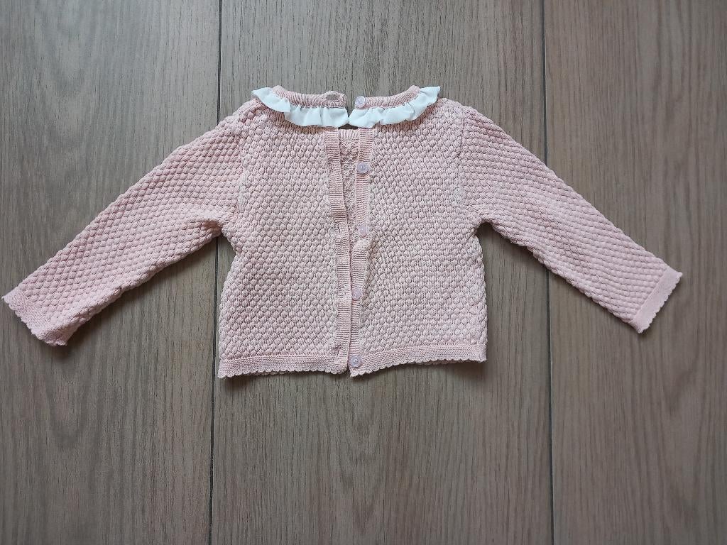 K200 Lichtroze vestje Gil & Niya maat 66, Gebruikt, Ophalen of Verzenden, Gil & Niya, Truitje of Vestje