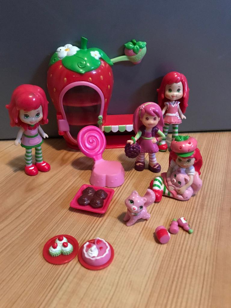Speelset Strawberry Shortcake - incl. aardbei & figuurtjes, Ophalen of Verzenden, Gebruikt