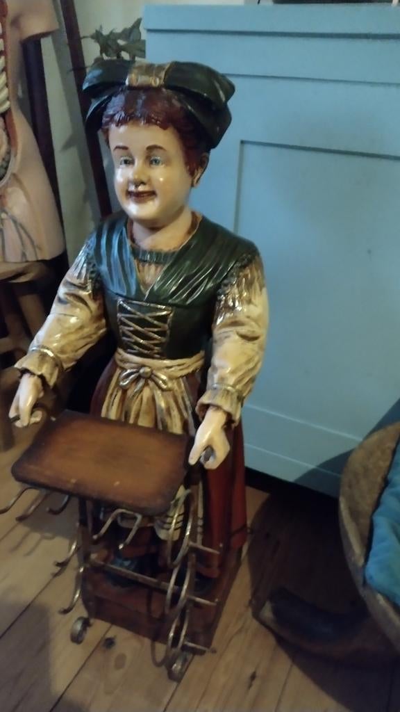 Vintage wijnrek met serveerster, Antiek en Kunst, Ophalen