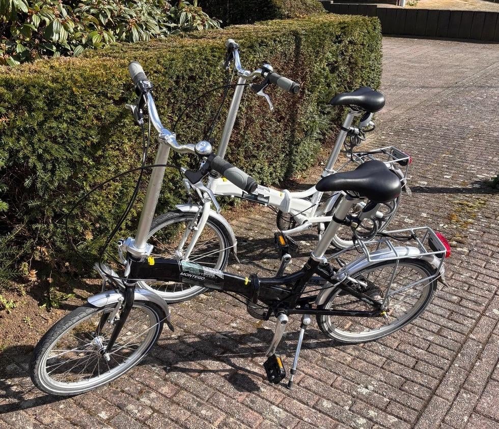 2x Vouwfiets Montego – incl. tassen – SET, 20 inch of meer, Gebruikt, Versnellingen, Totaal opvouwbaar