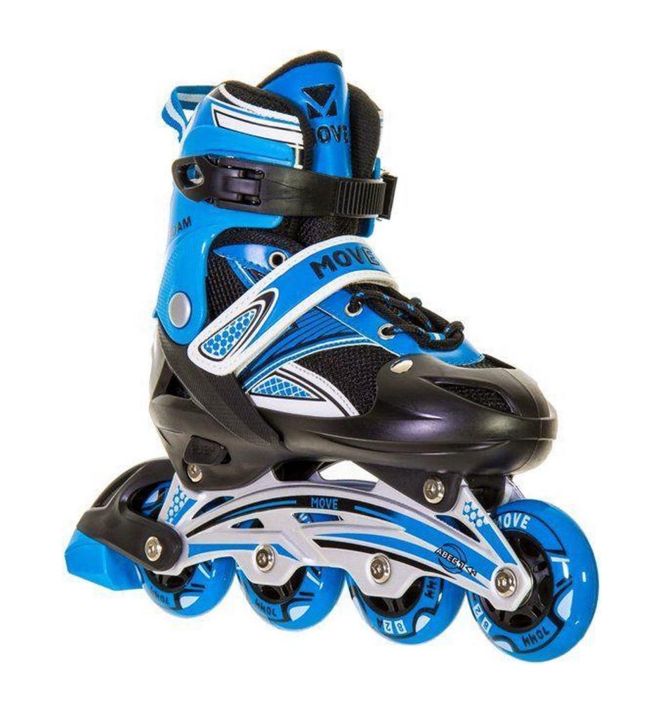 MOVE Adam Verstelbare Inline Skates Maat 30-33 Blauw KOOPJE!, Sport en Fitness, Skeelers, Overige merken, Verstelbaar, Kinderen
