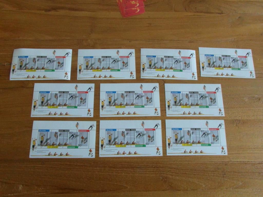 1517 10 Velletjes Olympische Spelen 1992 Postfris, Ophalen of Verzenden, Na 1940, Postfris