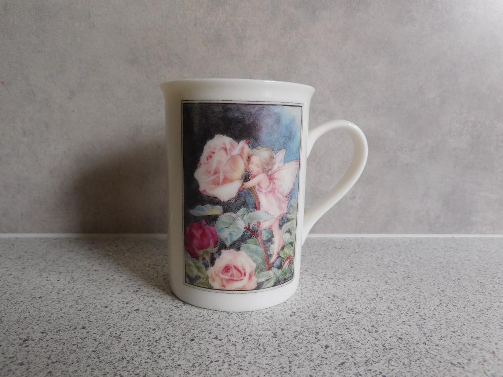 Mok de Roos Flower Fairies Douwe Egberts, Ophalen of Verzenden, Zo goed als nieuw, Overige stijlen, Kop(pen) en/of Schotel(s)