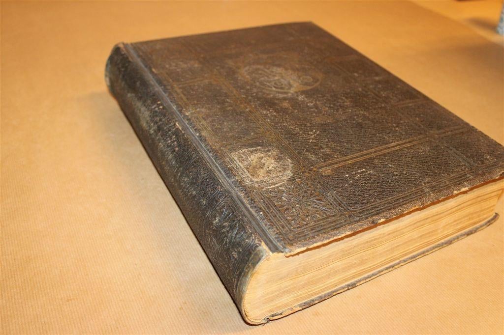 Antieke Statenbijbel Sijthoff Grootformaat 1900 Illustraties, Ophalen of Verzenden