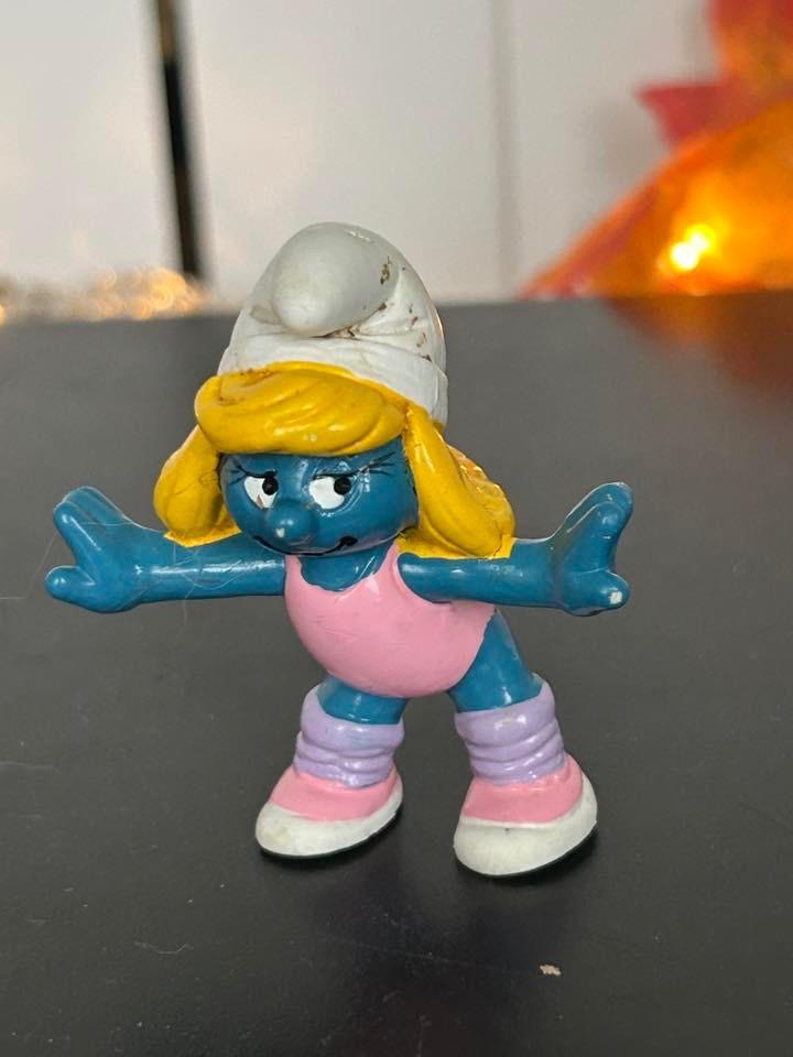 Schleich 20183 aerobics Smurfin 1984, Verzamelen, Smurfen, Ophalen of Verzenden, Gebruikt, Smurfin, Poppetje, Figuurtje of Knuffel