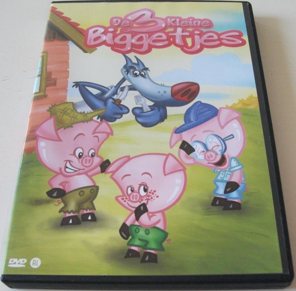 Dvd *** 3 KLEINE BIGGETJES *** De wolf heeft honger..., Europees, Tekenfilm, Alle leeftijden, Ophalen of Verzenden