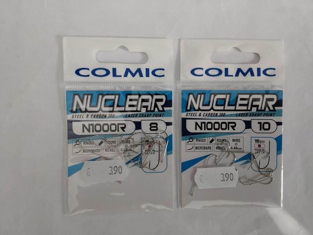 Colmic Nuclear N1000R Haakjes - Nieuw maat 8/10, Watersport en Boten, Hengelsport | Algemeen, Ophalen of Verzenden, Nieuw, Haak