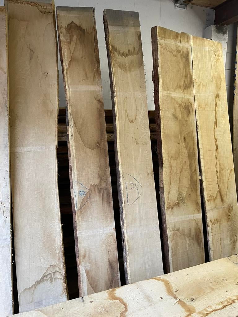 Grote partij eiken gedroogd 40mm schaaldelen planken, Ophalen, 25 tot 50 mm, Eiken, Nieuw