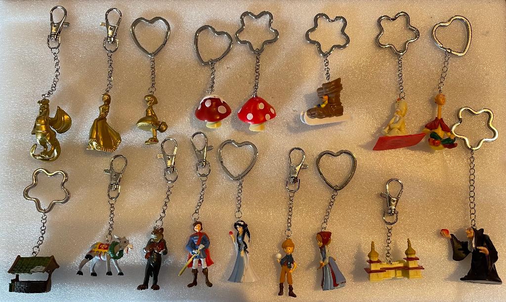 efteling unieke sprookjes sleutelhangers, per stuk te koop, Ophalen of Verzenden, Nieuw, Beeldje of Poppetje