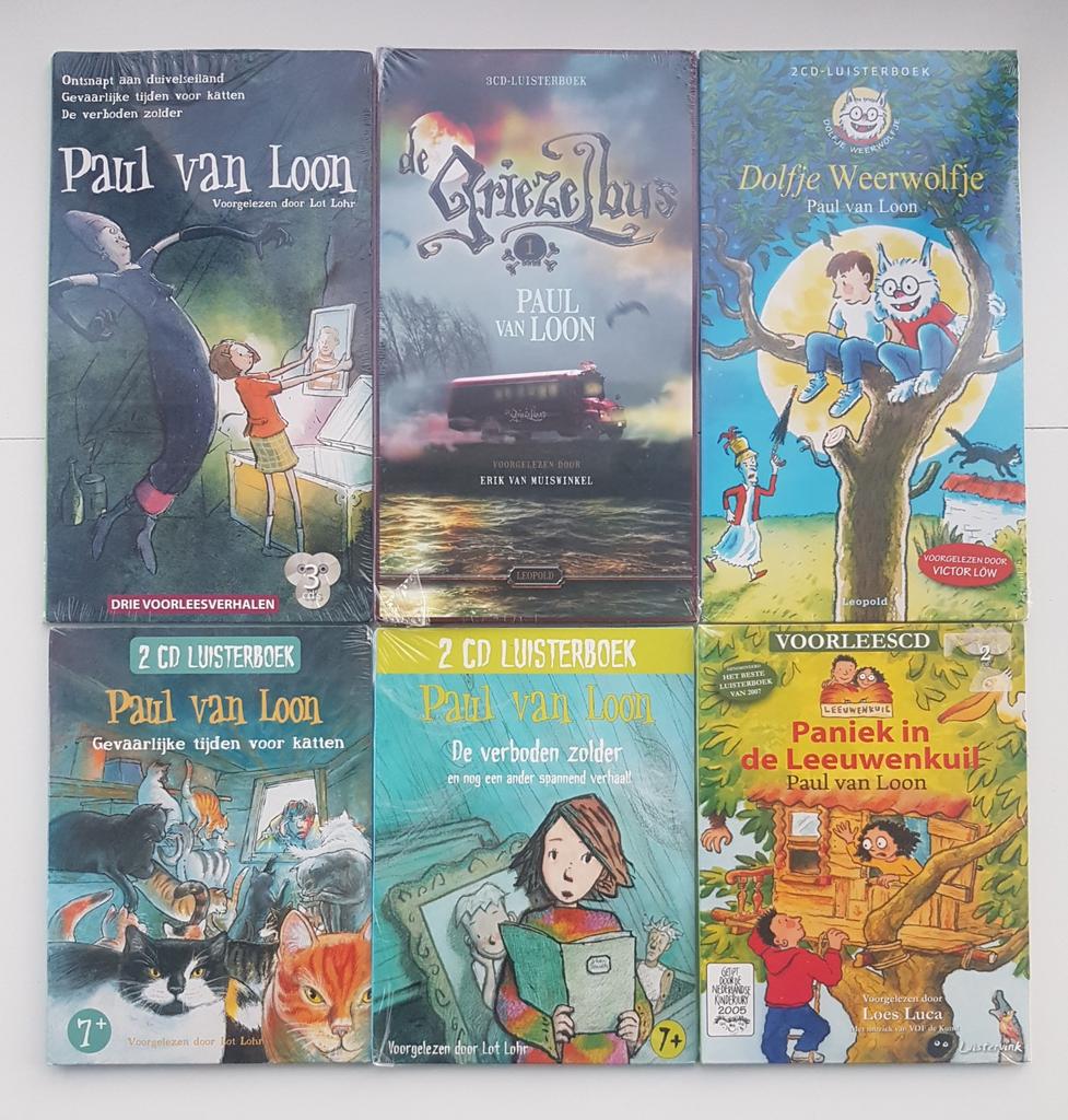 6x Nieuwe Luisterboeken Paul van Loon oa. Dolfje, Griezelbus, Ophalen of Verzenden, Paul van Loon, Cd, Kind