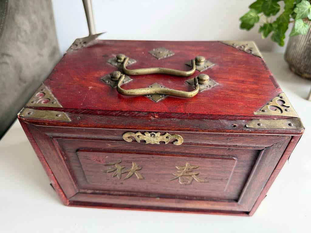 Antiek mahjong been bamboe majong, Ophalen of Verzenden