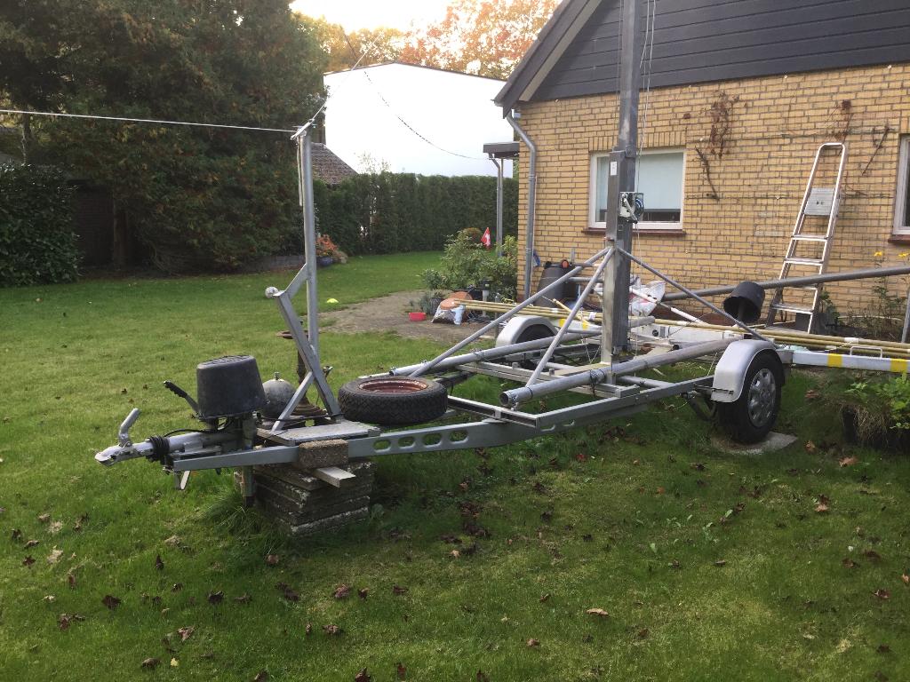 Antennemast op aanhanger met of zonder extra’s, Ophalen, Gebruikt, Mast