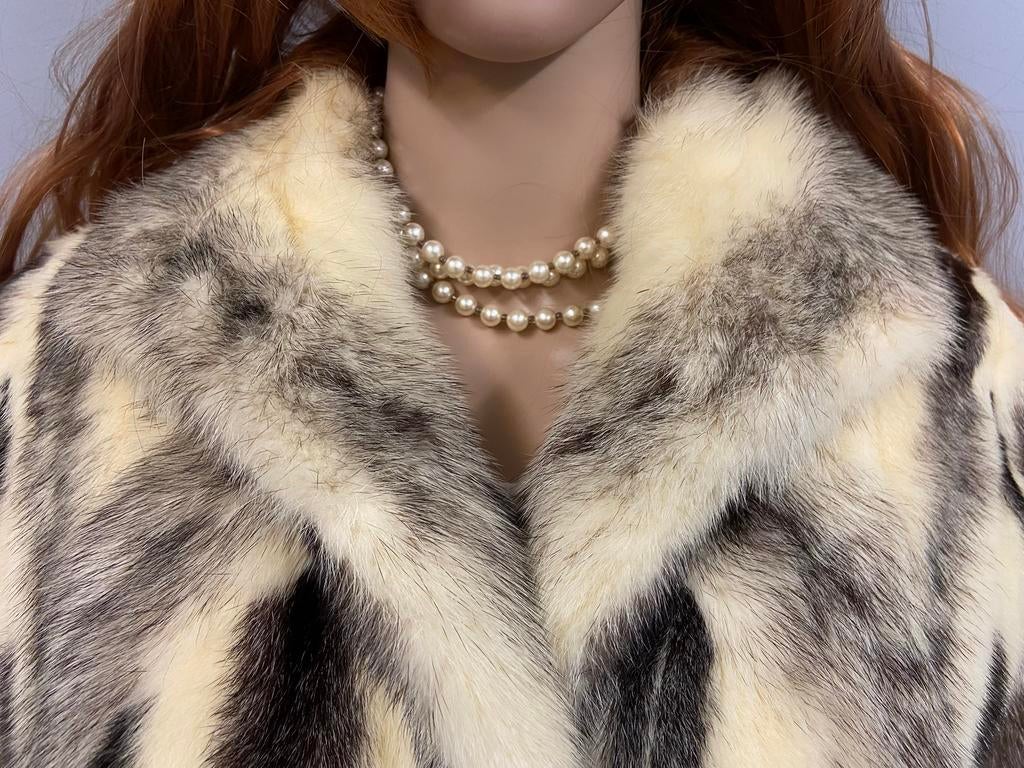 Prachtige vintage bontjas echt bont kwaliteitsmantel mantel, Bruin, Zo goed als nieuw, Nvt, Nvt