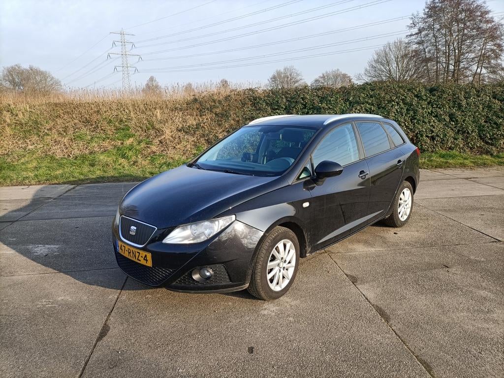 Seat Ibiza 1.2TDI 55KW Ecomotive ST 2011 Zwart, Voorwielaandrijving, Euro 5, Stof, 74 pk
