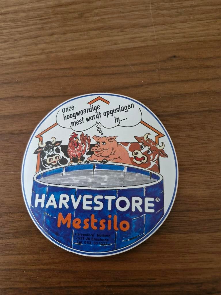 5278 Sticker  Harvestorw Mestsilo, Ophalen of Verzenden, Zo goed als nieuw