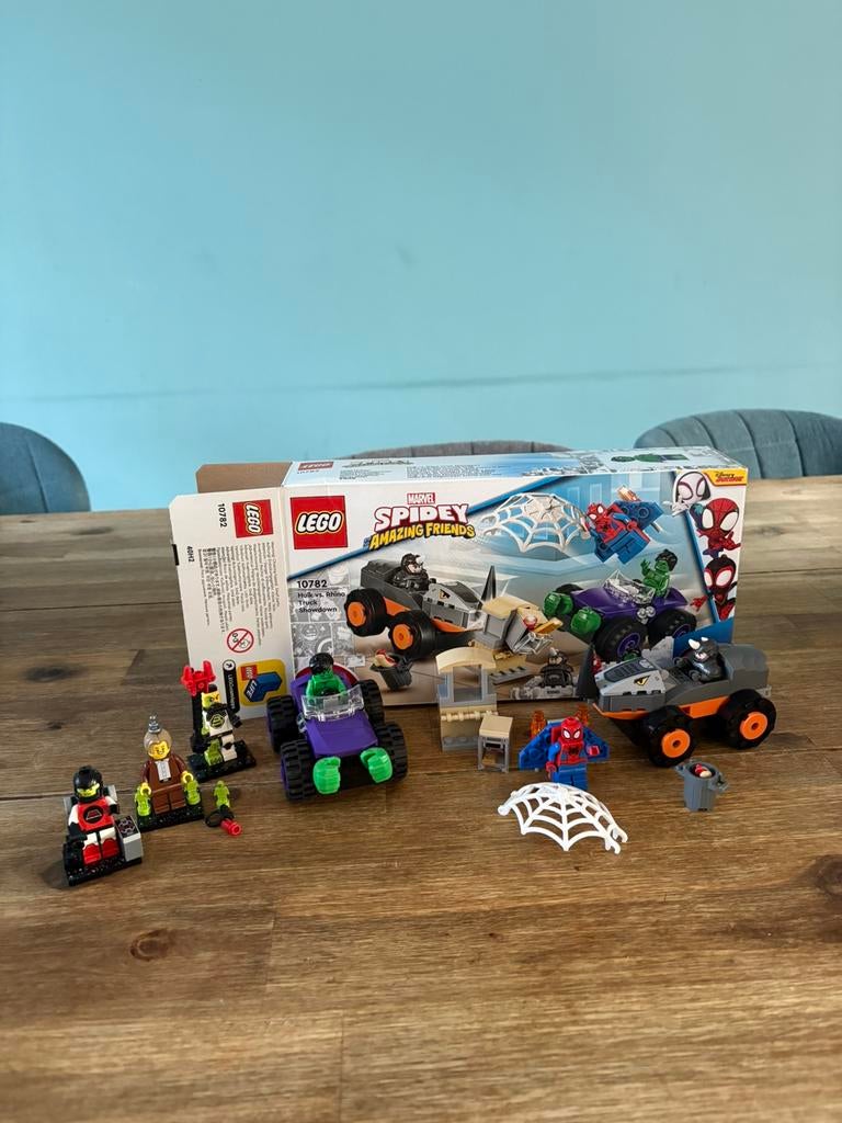 LEGO Marvel Spider-Man Hulk vs. Rhino truck duel - 10782, Kinderen en Baby's, Speelgoed | Duplo en Lego, Zo goed als nieuw, Lego