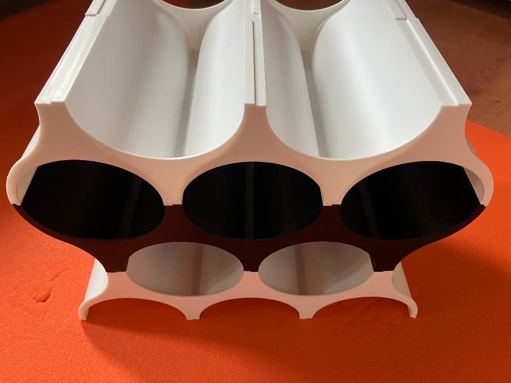 Koziol Wijnrek (zwart / wit), Ophalen, Kunststof, Zo goed als nieuw, 25 flessen of meer