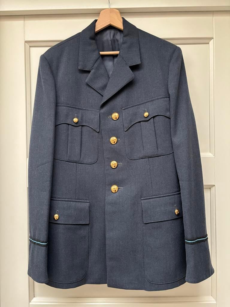 DT Tenue Luchtmacht - Jas en Broek, Ophalen of Verzenden, Gedragen, Maat 48/50 (M), Blauw